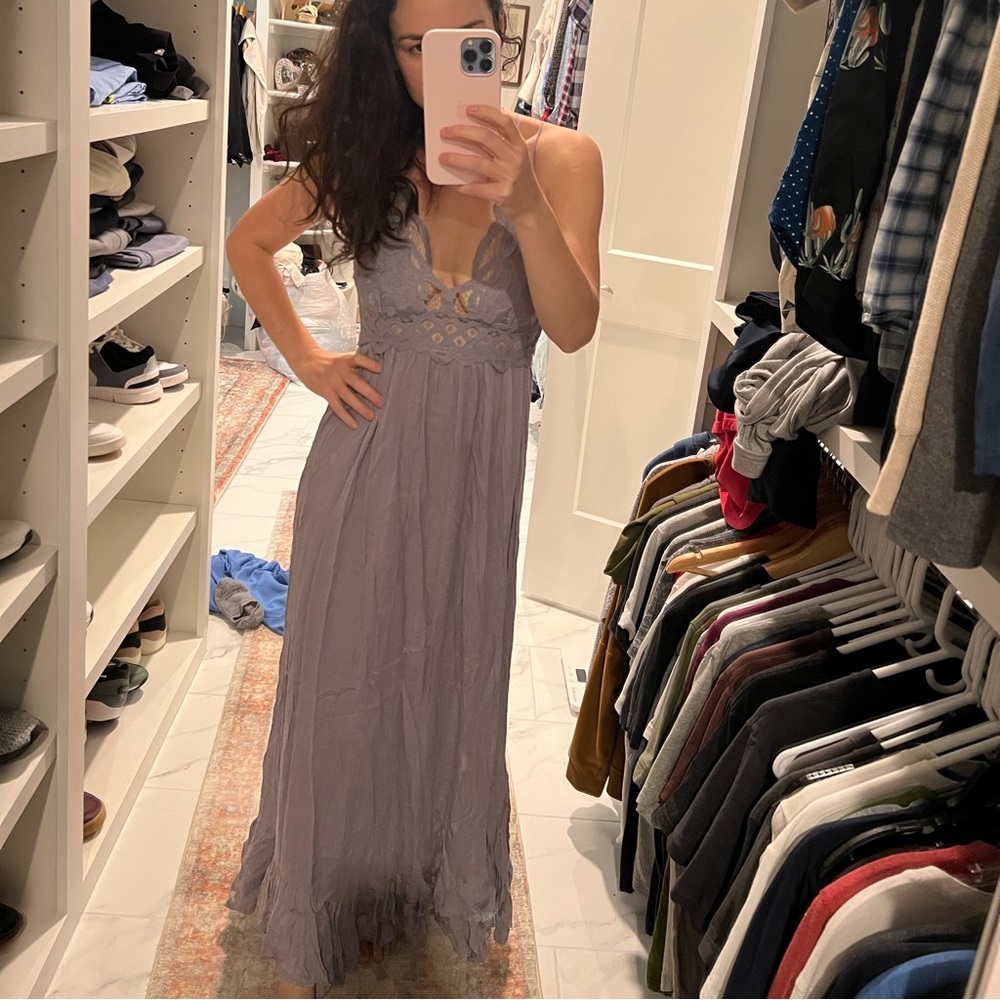 Free people Adela maxi dress in lavender size S